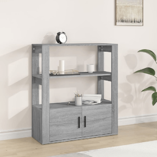 VidaXL Credenza Grigio Sonoma 80x30x90 cm in Legno Multistrato