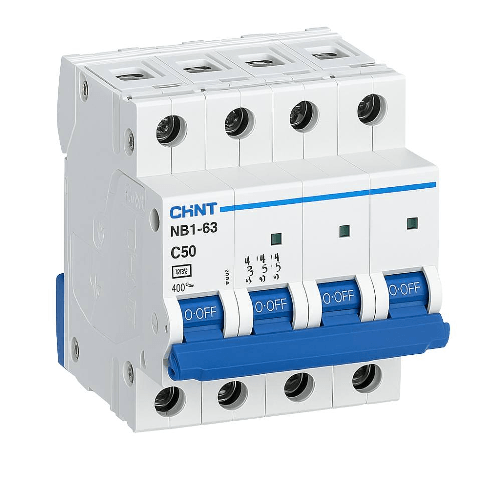 CHINT  Interruttore magnetotermico 4p 6ka curva c chint serie nb1-63 da quadro din *** ampere 50 ampere