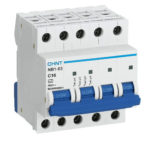 CHINT  Interruttore magnetotermico 4p 6ka curva c chint serie nb1-63 da quadro din *** ampere 16 ampere