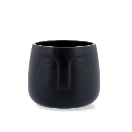 Vinthera Vaso Vinthera Moa Nero Ceramica 13,5 X 13 cm