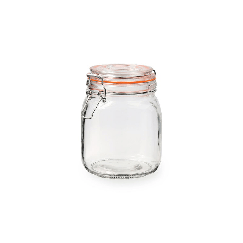 Quid Barattolo di Vetro Quid New Canette Trasparente Vetro (1L) (Pack 6x)