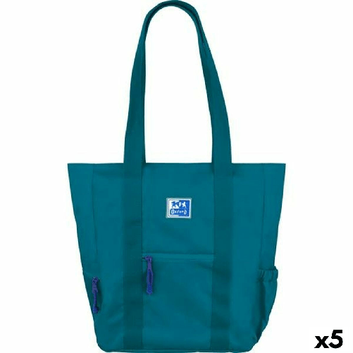 Oxford Borsa Oxford B-TRENDY AQUA Azzurro 34 x 31 x 12 cm (5 Unità)