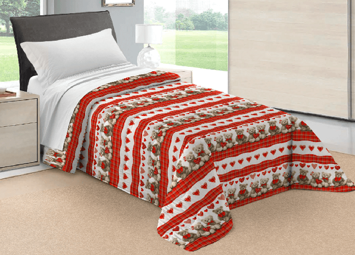 BIANCHERIAWEB Trapunta Piumone Letto Invernale Imbottita 300gr Scaldanotti Teddy