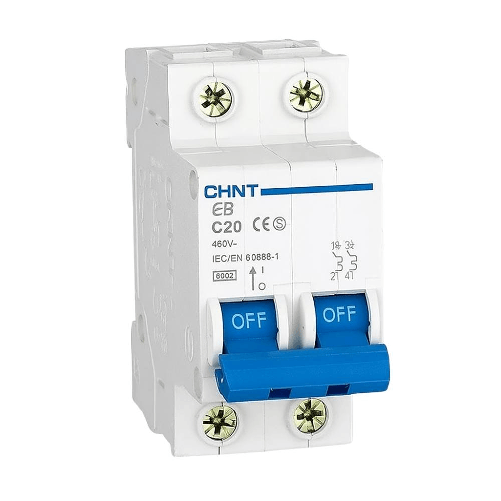 Chint interruttori magnetotermici 1p+n curva c 4,5ka serie eb 2 moduli *** ampere 20 ampere