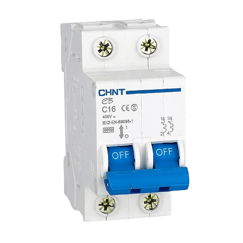 Chint interruttori magnetotermici 1p+n curva c 4,5ka serie eb 2 moduli *** ampere 16 ampere
