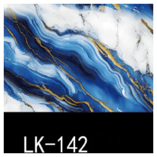 TrAdE Shop Traesio  Pannello Adesivo Effetto Marmo Venature Oro Blu 120x300cm Pareti Paraschizzi Stanza -