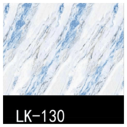 TrAdE Shop Traesio  Pannello Adesivo Effetto Marmo Bianco Con Riflessi Blu 120x300cm Pareti Paraschizzi Stanza -