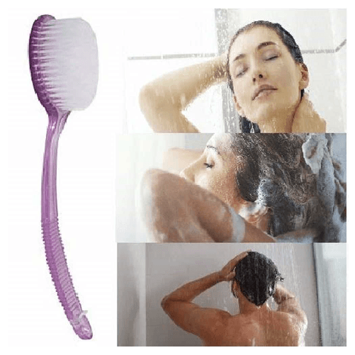 Cleafe Spazzola Per Schiena In Plastica Accessori Bagno Manico Lungo Per Massaggiare Corpo 52604 -