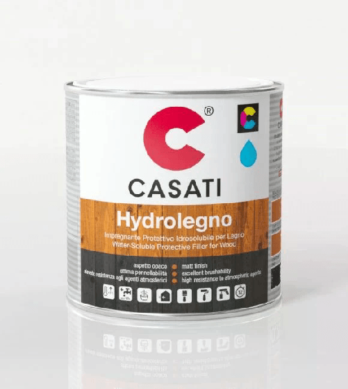 CASATI HYDROLEGNO IMPREGNANTE idrosolubile a poro aperto per esterno. 0,75 L - TRASPARENTE