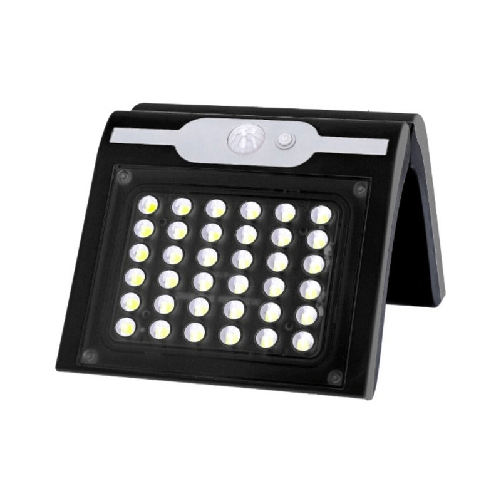 EDM Product Applique da Parete EDM 31847 Nero 2 W 220 lm Sensore di Movimento Solare (6500 K)