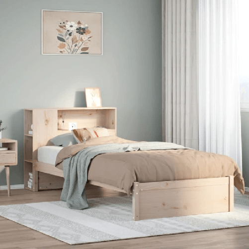 VidaXL Letto Libreria senza Materasso 100x200 cm in Legno di Pino