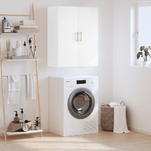 VidaXL Mobile a Parete Bianco 69,5x34x90 cm
