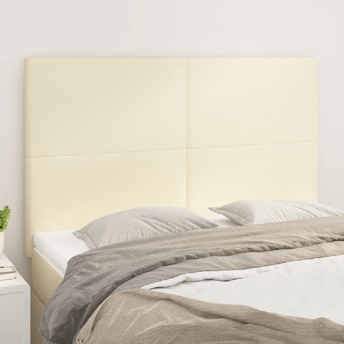 VidaXL Testiere 4 pz Crema 72x5x78/88 cm in Similpelle