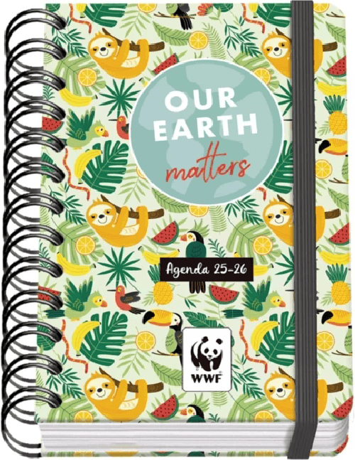 Dohe  Agenda scolastica Dohe WWF Tropic 25/26 Spiral Wire'o A6 - Pagina giornaliera - Carta 80 g/m2