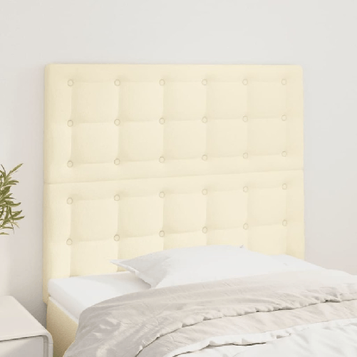 VidaXL Testiere 2 pz Crema 100x5x78/88 cm in Similpelle