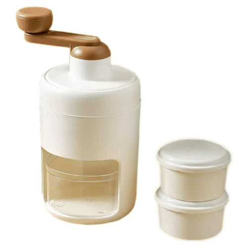 TrAdE Shop Traesio  Tritaghiaccio Manuale A Manovella Facile Da Usare Macchina Ghiaccio Tritato Granita Casa -