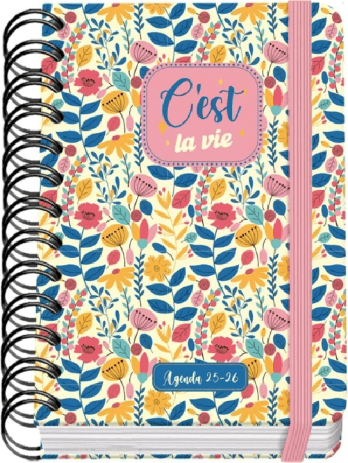 Dohe  Agenda scolastica Dohe C´est la Vie 25/26 Spirale A6 - Pagina giornaliera - Carta 80 g/m2