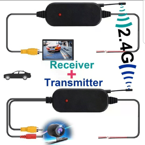 NO BRAND Trasmettitore Ricevitore Wireless per Telecamera Retromarcia RCA Video