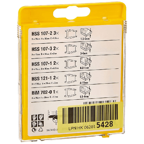 Lama-sega-Dewalt-DT2292-QZ-Metallo-10-Pezzi