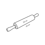 Tescoma-Matterello-in-legno-25-cm-ø-6-cm-DELICIA