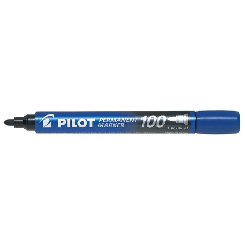 Pilot-Permanent-Marker-100-evidenziatore-1-pz-Punta-sottile-Blu