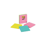 3M Post-It 675-3SSMIA pouch autoadesiva Quadrato Blu, Rosa, Giallo Autoadesivo