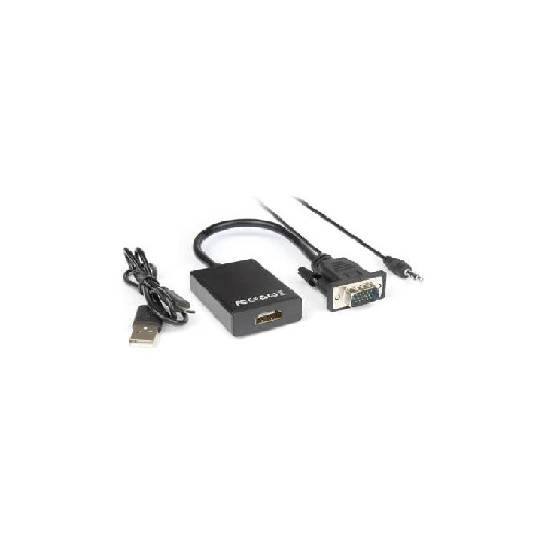 Hamlet-XVAVGA-HDMA-cavo-e-adattatore-video-VGA--D-Sub--HDMI-tipo-A--Standard--Nero