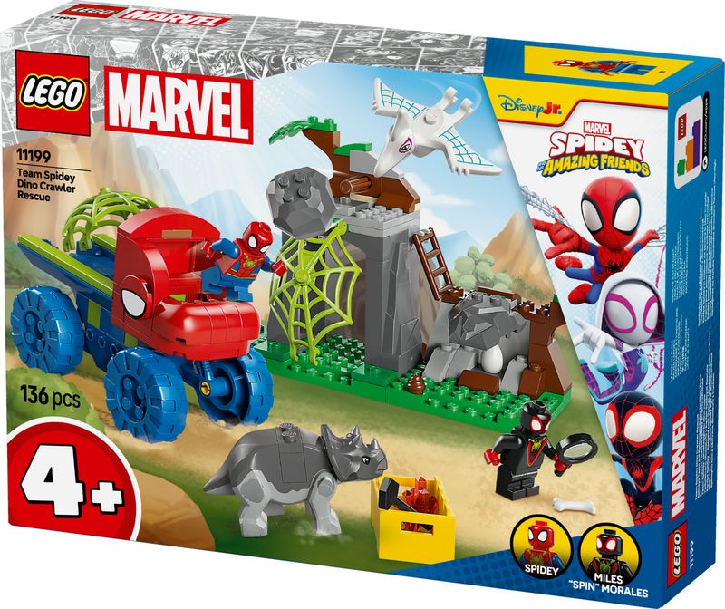 Team-Spidey--salvataggio-su-dino-ruspa---Lego-Spidey-11199