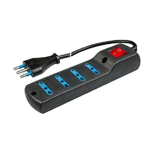 Redline-RDL5919-prolunghe-e-multiple-15-m-4-presa-e--AC-Interno-Nero