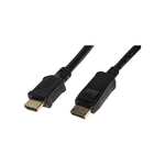 Nilox Link Accessori LKCDPH18 cavo e adattatore video 1,8 m DisplayPort HDMI tipo A (Standard) Nero