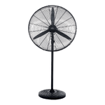 Ventilatore Nero da Pavimento Oscillante con 3 Velocità a Piantana