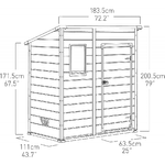 Keter-Casetta-Addossata-Oakland-in-Resina-PVC-Box-Armadio-Giardino