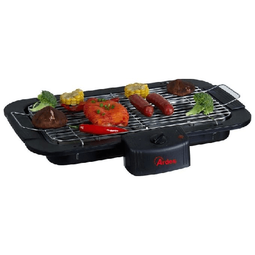 Ardes-AR1B01-barbecue-per-l-aperto-e-bistecchiera-Da-tavolo-Elettrico-Nero-Cromo-2200-W