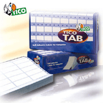 Tico TAB2-0893 etichetta autoadesiva Rettangolo Permanente Bianco 8000 pz