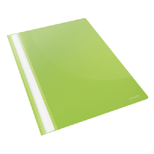 CARTELLINA-PPL-CON-FERMAFOGLI-21X297-VERDE-REPORT-FILE-ESSELTE