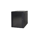 Link Armadio Rack 19 9 Unita&#39 Da Muro A) 500 X (L) 600 X (P) 450 Nero Disassemblato Porta Vetro