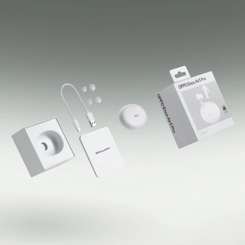 Oppo-Enco-Air3-Pro-Auricolari-True-Wireless-30h-di-Autonomia-Bluetooth-5.3-Controlli-Touch-Ip55-Verde