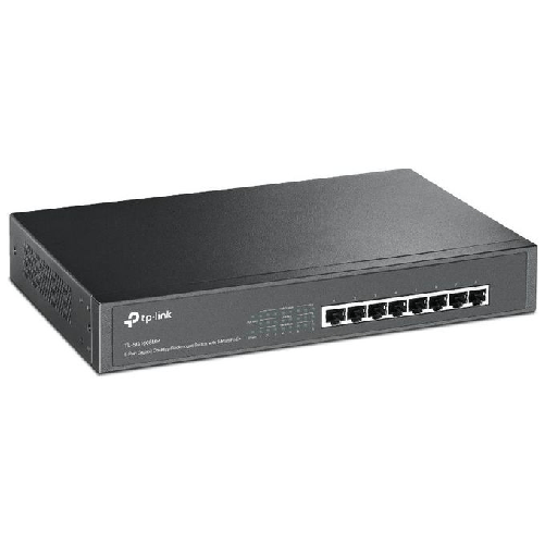 TP-Link-TL-SG1008MP-Non-gestito-Gigabit-Ethernet--10-100-1000--Supporto-Power-over-Ethernet--PoE--1U-Nero