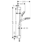 Hansgrohe-Crometta-sistema-di-doccia-Cromo-Bianco