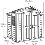 Keter-Casetta-per-Attrezzi-Factor-2.5x1.8-con-Pavimento-Interno-da-Giardino