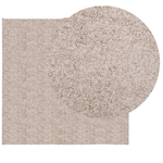 vidaXL Tappeto Shaggy a Pelo Lungo Moderno Beige 240x240 cm