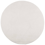 vidaXL Tappeto IZA a Pelo Corto con Aspetto Scandinavo Crema Ø 160 cm