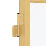 Porta Interni Sottile Oro 83x201,5cm Vetro Temperato Alluminio