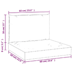 vidaXL Cuscini per Pallet 2 pz Verde Intenso in Tessuto Oxford