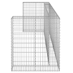 vidaXL Gabbione per Bidoni in Acciaio Zincato 325x100x110 cm