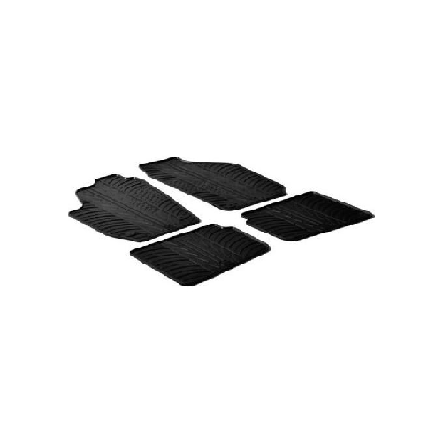 Set tappeti su misura in gomma - compatibile per  Skoda Roomster (09/06>10/15)