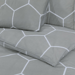 vidaXL Set Copripiumino Grigio 260x220 cm in Cotone