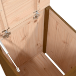 vidaXL Contenitore per Bucato Miele 44x44x66 cm Legno Massello Pino