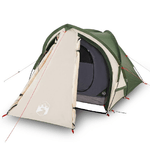 vidaXL Tenda da Campeggio 2 Persone Verde 320x140x120 cm Taffetà 185T