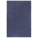 vidaXL Tappeto Rettangolare Blu Marino 80x160 cm in Cotone